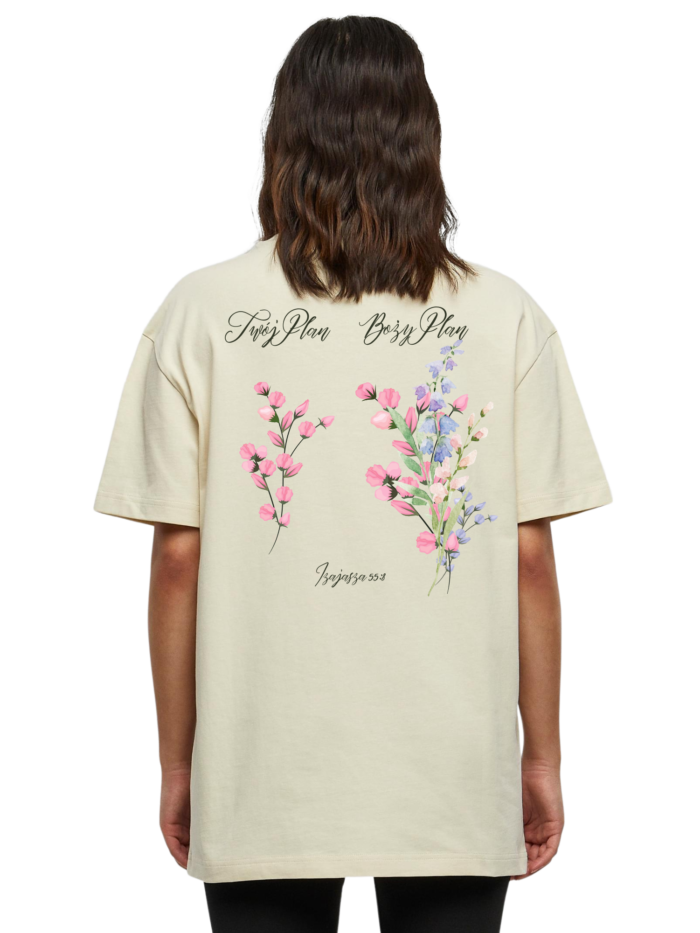 T-Shirt chrześcijański Oversize | Boży Plan