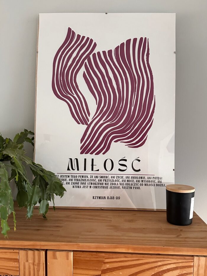 Plakat chrześcijański "Miłość"
