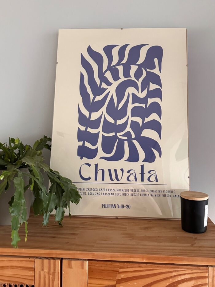 Plakat chrześcijański "Chwała"