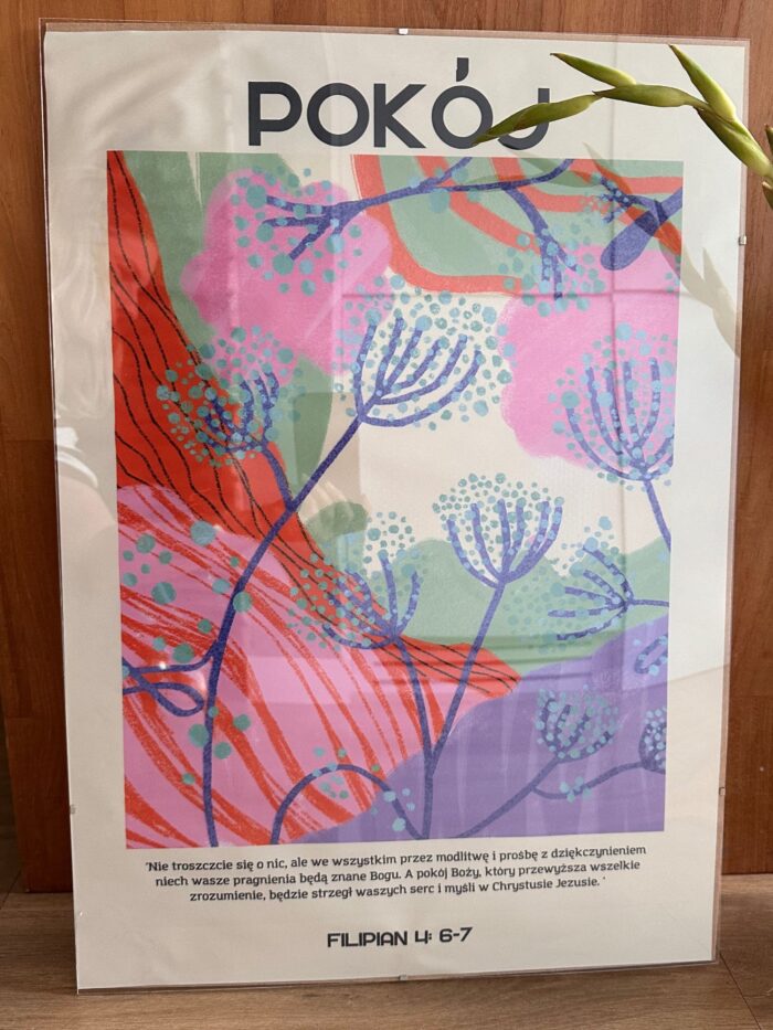 Plakat chrześcijański "Pokój"