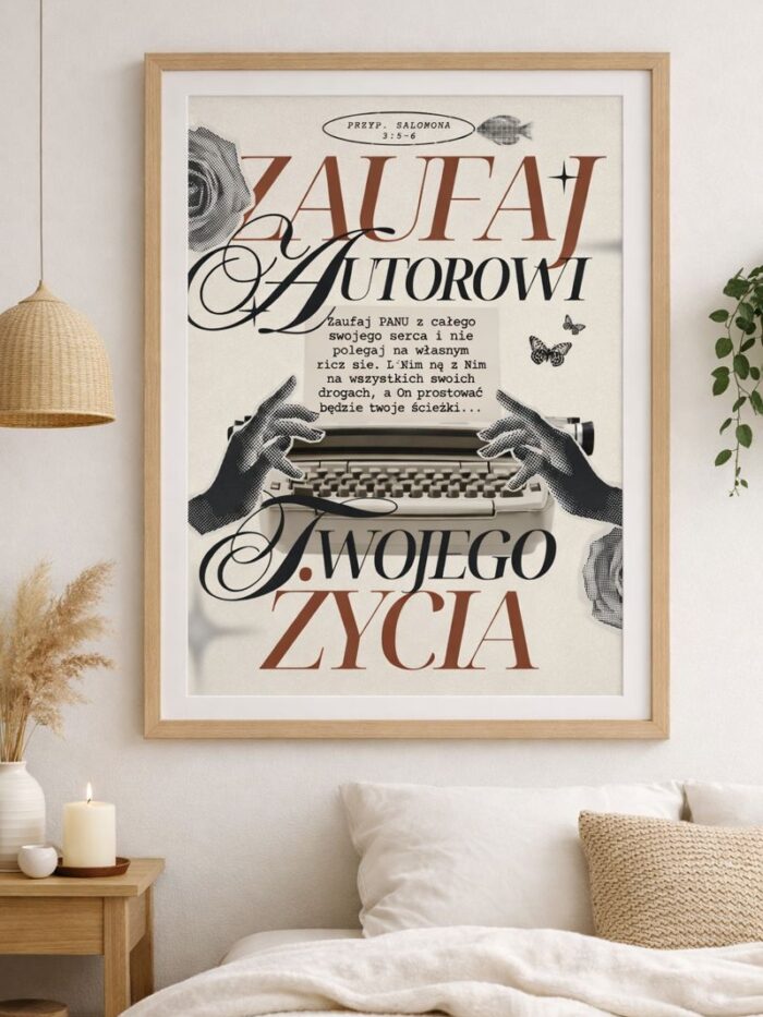 Plakat chrześcijański "Zaufaj autorowi swojego życia"