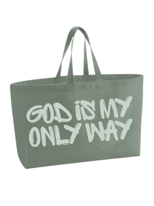 Duża torba shopper| GOD IS MY ONLY WAY