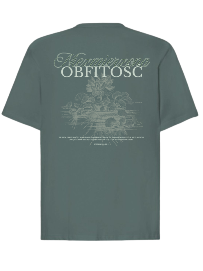 T-Shirt chrześcijański Oversize | Niezmierzona obfitość