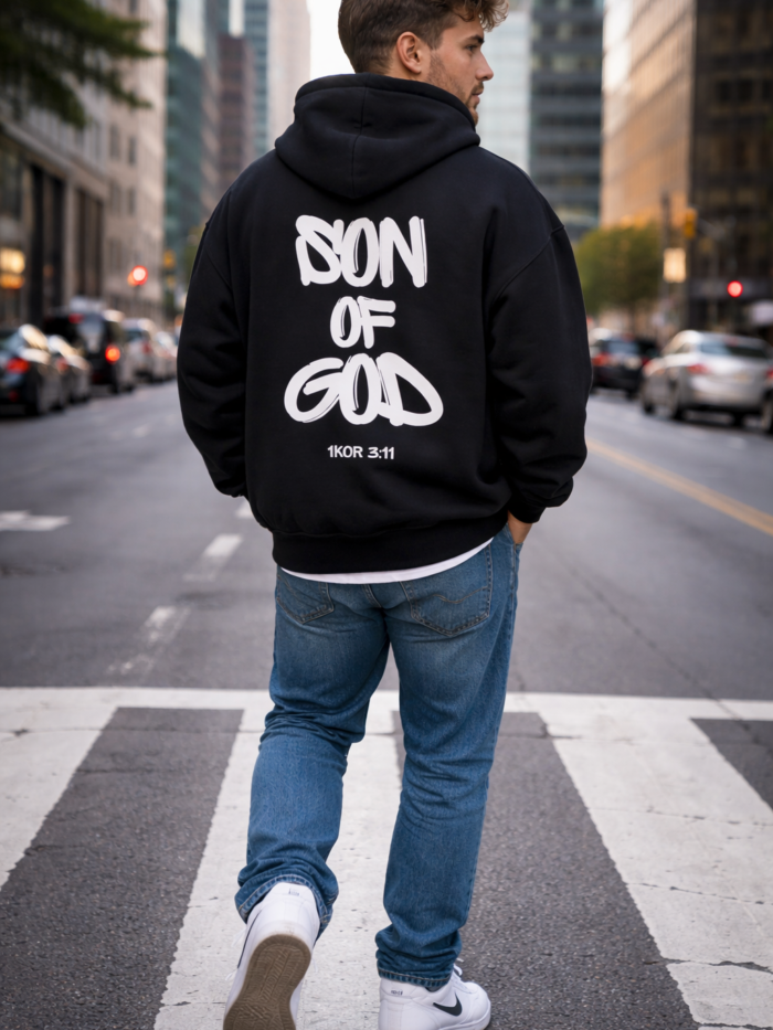 Bluza chrześcijańska z kapturem Oversize | Son of God