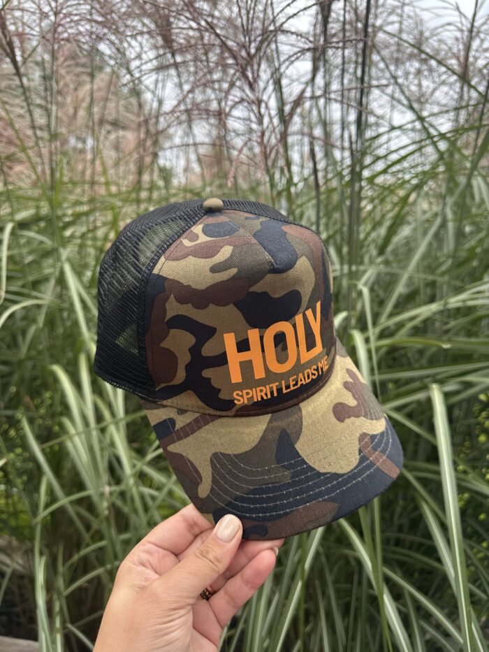 Czapeczka chrześcijańska trucker | HOLY SPIRIT LEADS ME | MORO