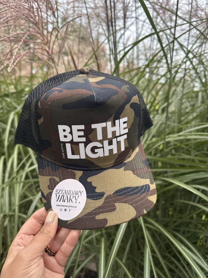 Czapeczka chrześcijańska trucker | BE THE LIGHT | Moro