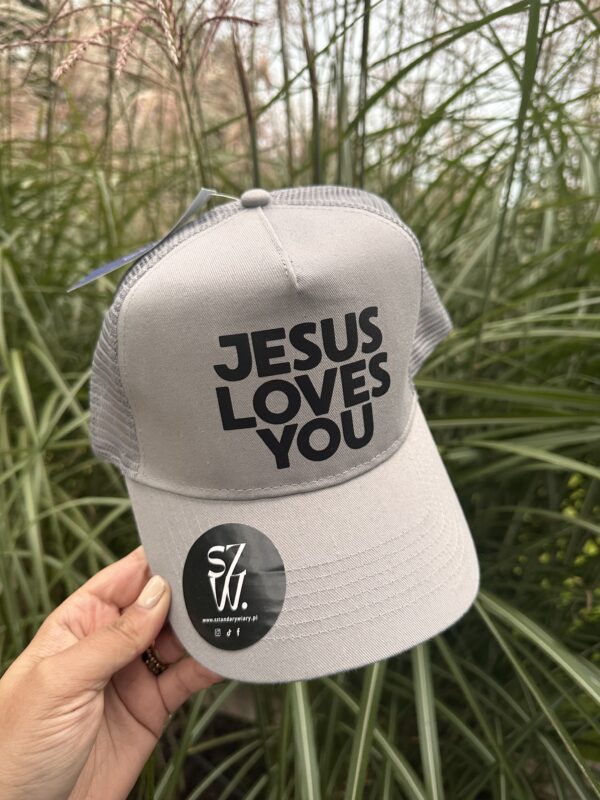 Czapeczka z daszkiem trucker | JESUS LOVES YOU
