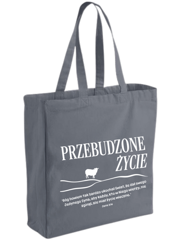 Duża torba chrześcijańska shoper | Przebudzone życie