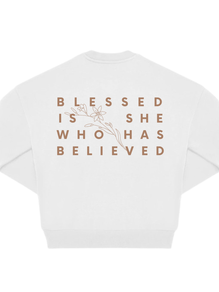 Bluza chrześcijańska OVERSIZE | BLESSED IS SHE