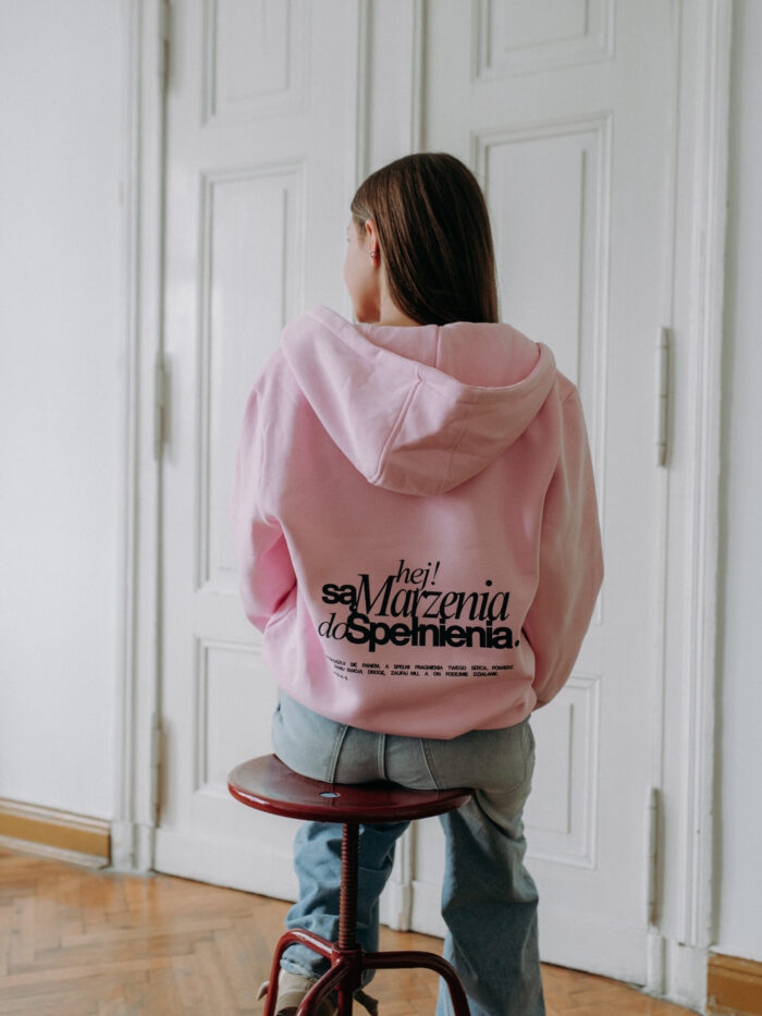 Bluza chrześcijańska rozpinana Oversize | Hej! są marzenia do spełnienia!