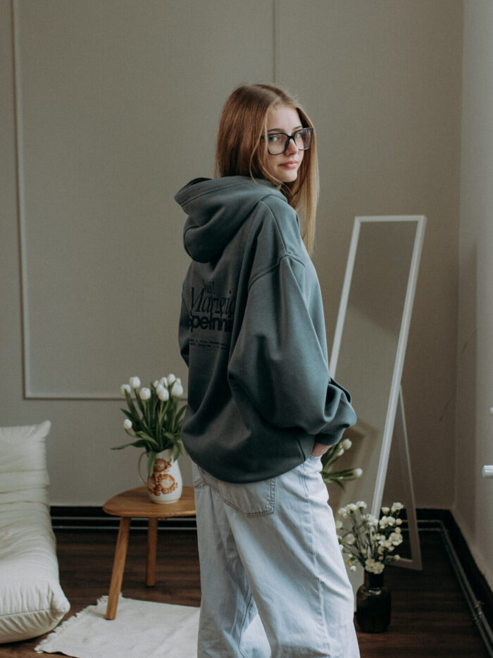 Bluza chrześcijańska z kapturem Oversize | Hej! są marzenia do spełnienia!