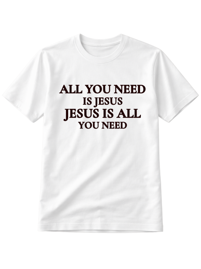 T-Shirt chrześcijański Regular | All You need is Jesus