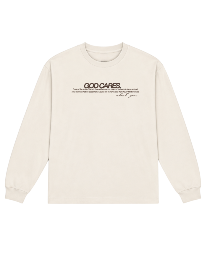 God Cares | Longsleeve chrześcijański