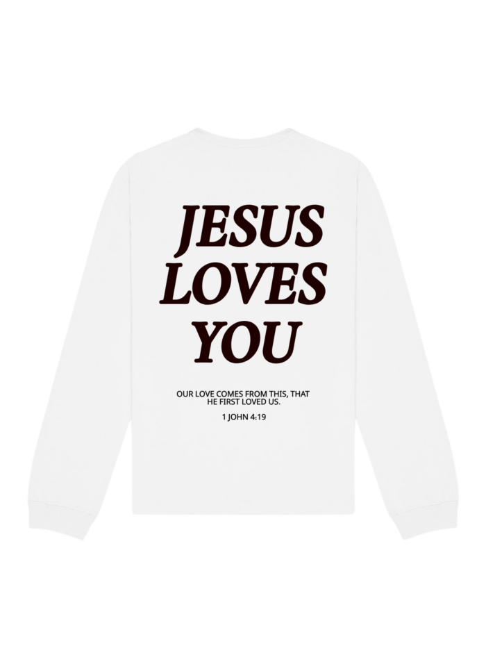 Jesus Loves You | Longsleeve chrześcijański unisex