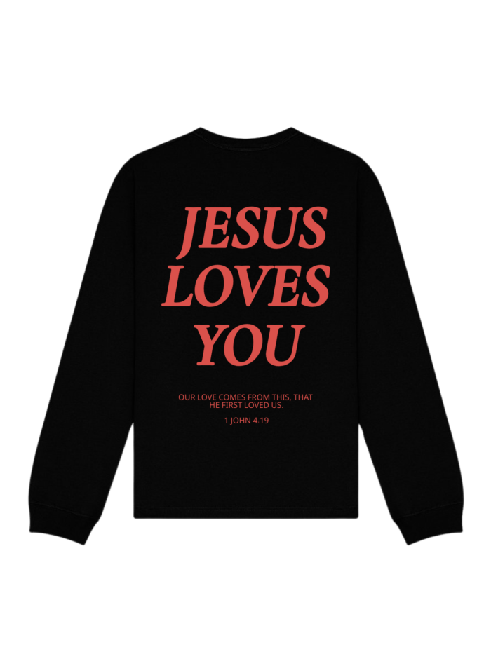 Jesus Loves You | Longsleeve chrześcijański unisex