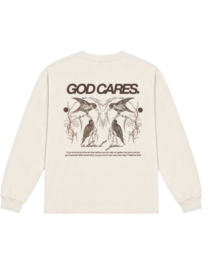 God Cares | Longsleeve chrześcijański