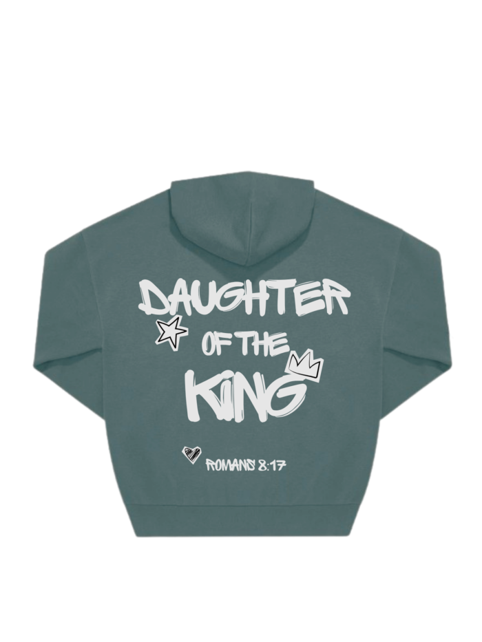 Bluza chrześcijańska z kapturem Oversize | Daughter of the King