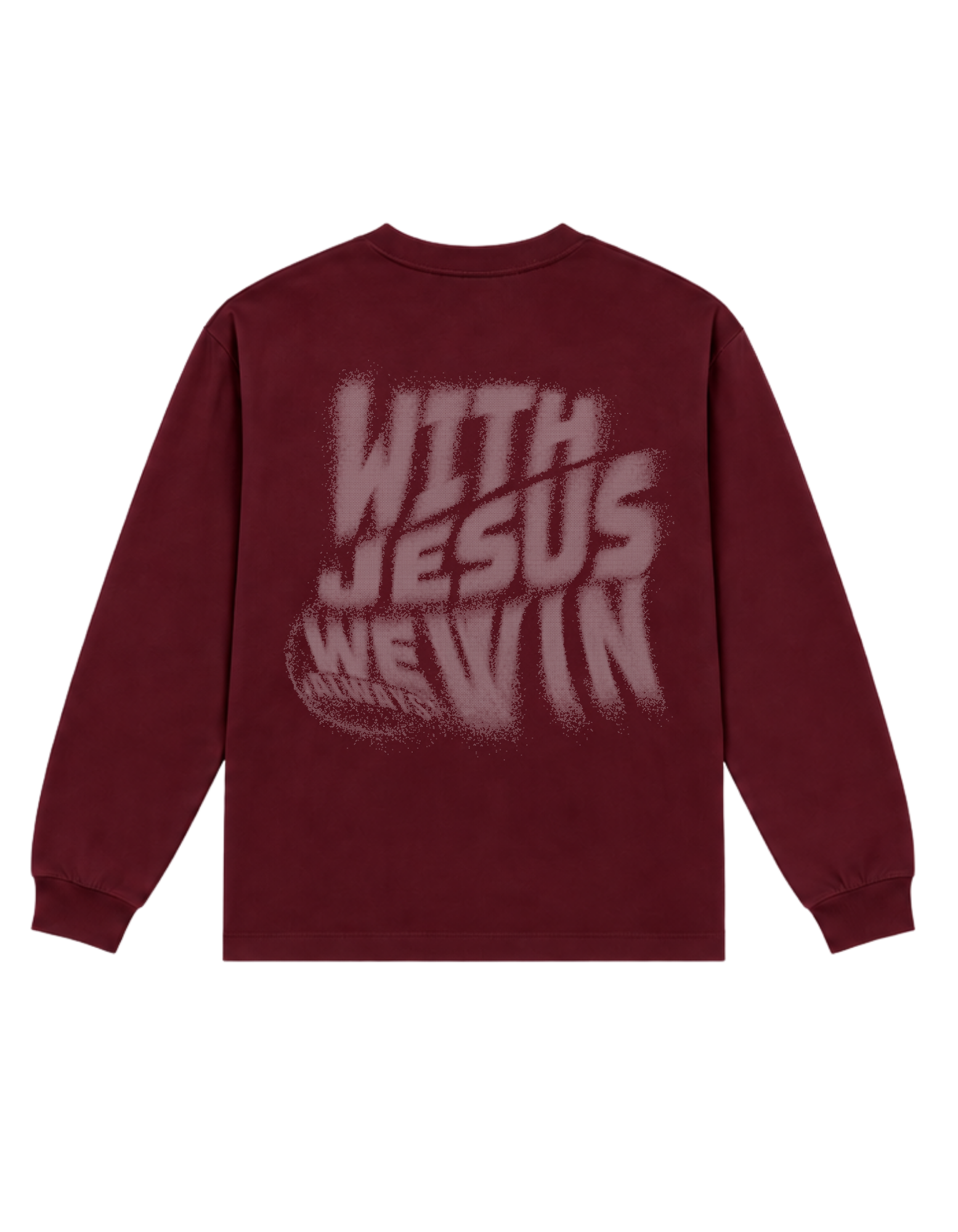 With Jesus we always win | Longsleeve chrześcijański | BORDO