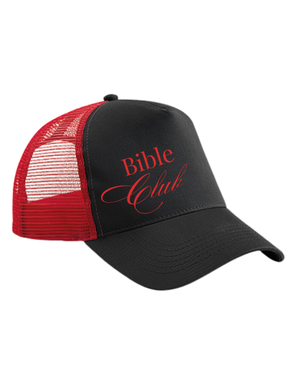 Bible Club | Czapeczka z daszkiem trucker | red