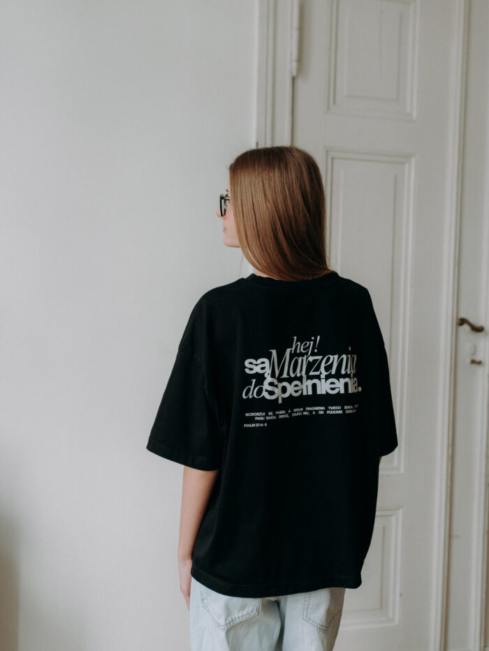 Hej! są marzenia do spełnienia | T-Shirt chrześcijański boxy