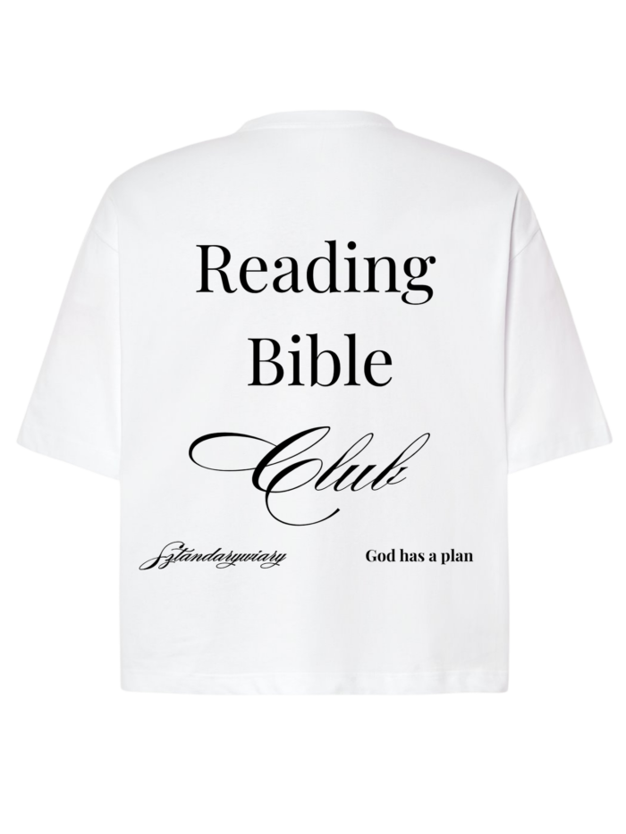 T-Shirt chrześcijański Boxy unisex | Reading Bible Club