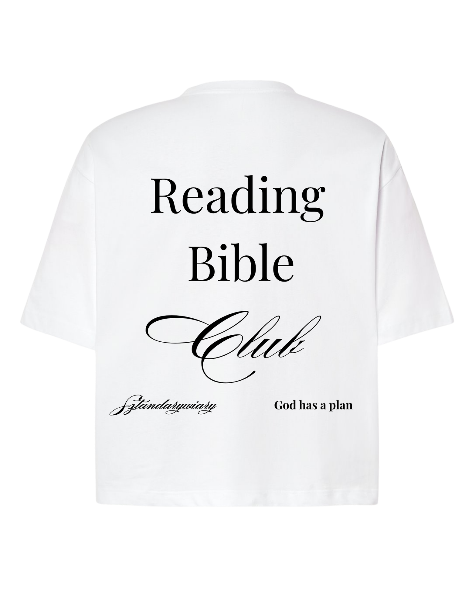 T-Shirt chrześcijański Boxy unisex | Reading Bible Club