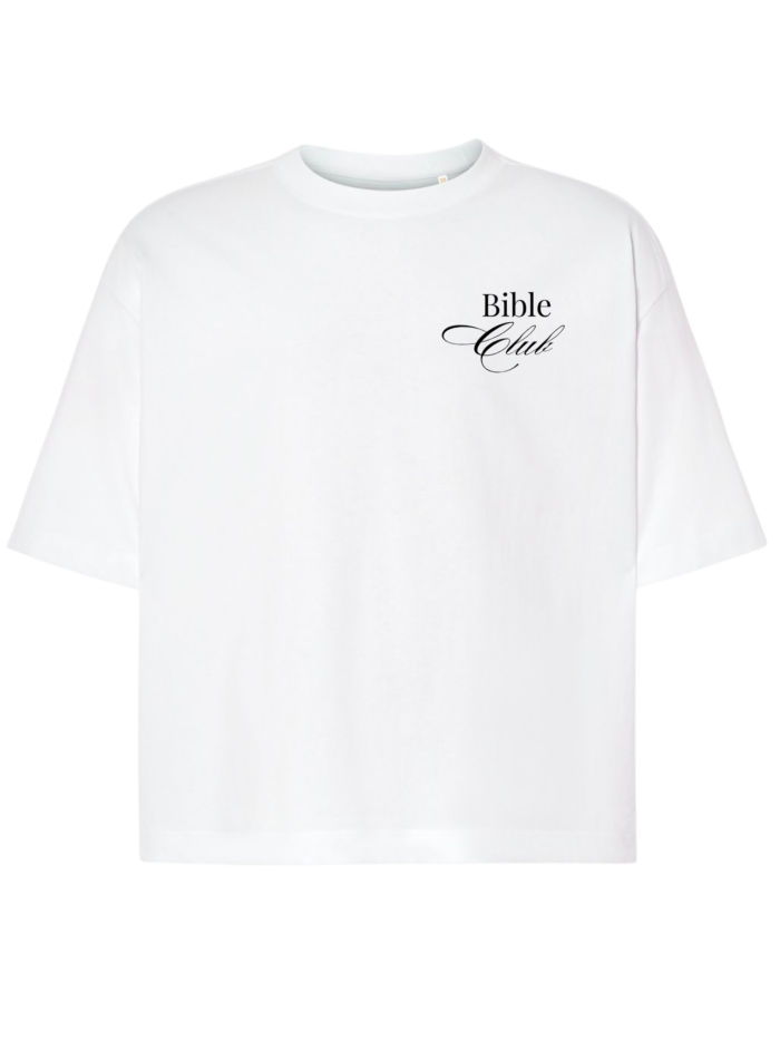 T-Shirt chrześcijański Boxy unisex | Reading Bible Club