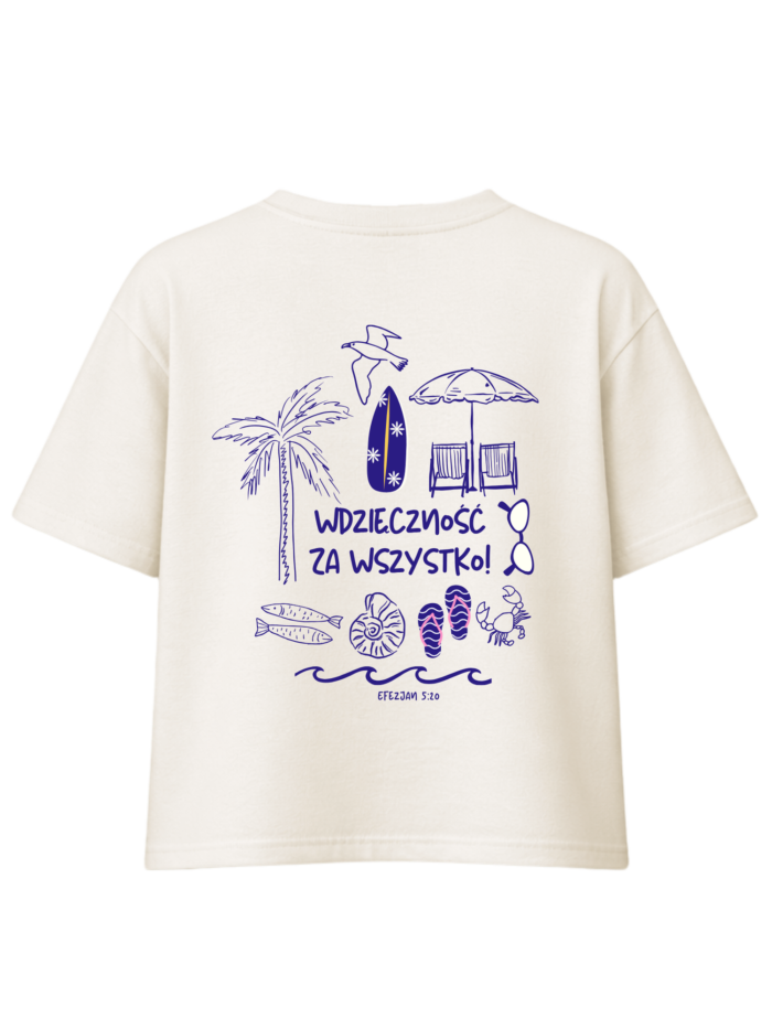 Wdzięczność za wszystko | T-Shirt chrześcijański boxy