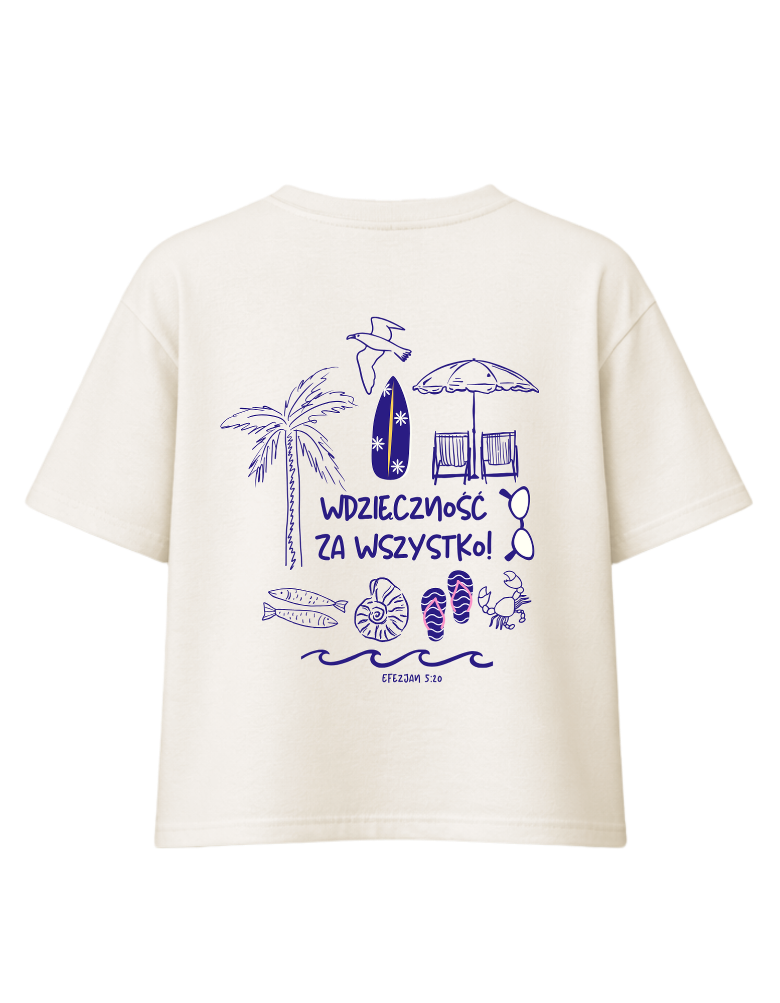 Wdzięczność za wszystko | T-Shirt chrześcijański boxy