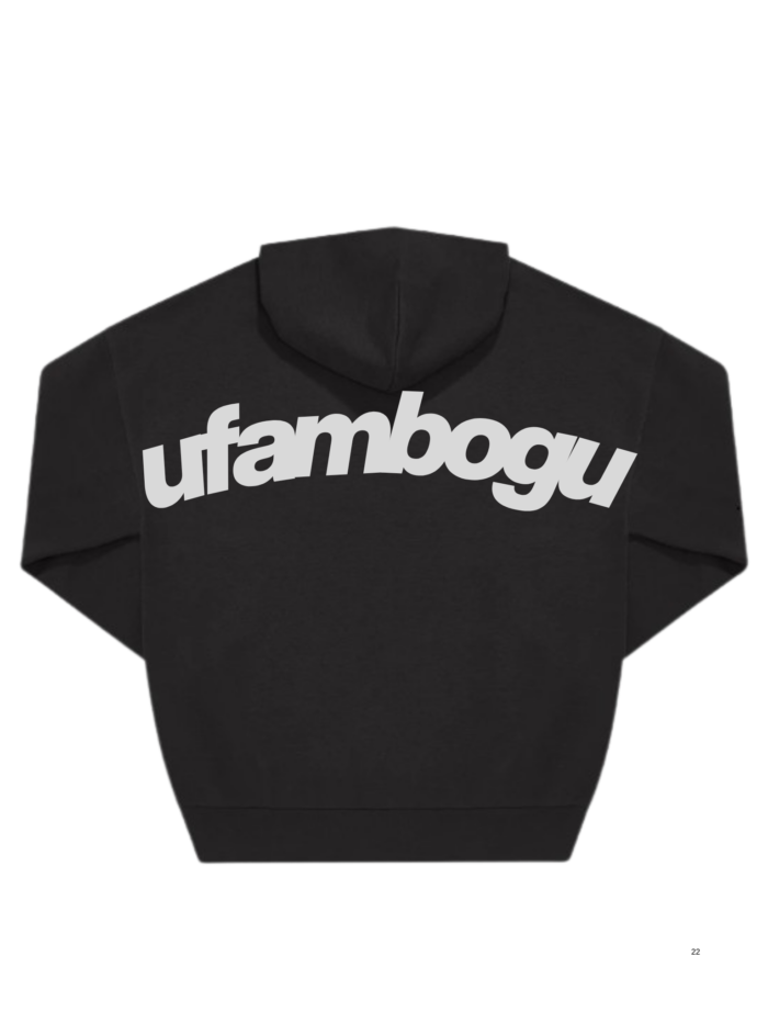 Bluza chrześcijańska Ufam Bogu | oversize czarna