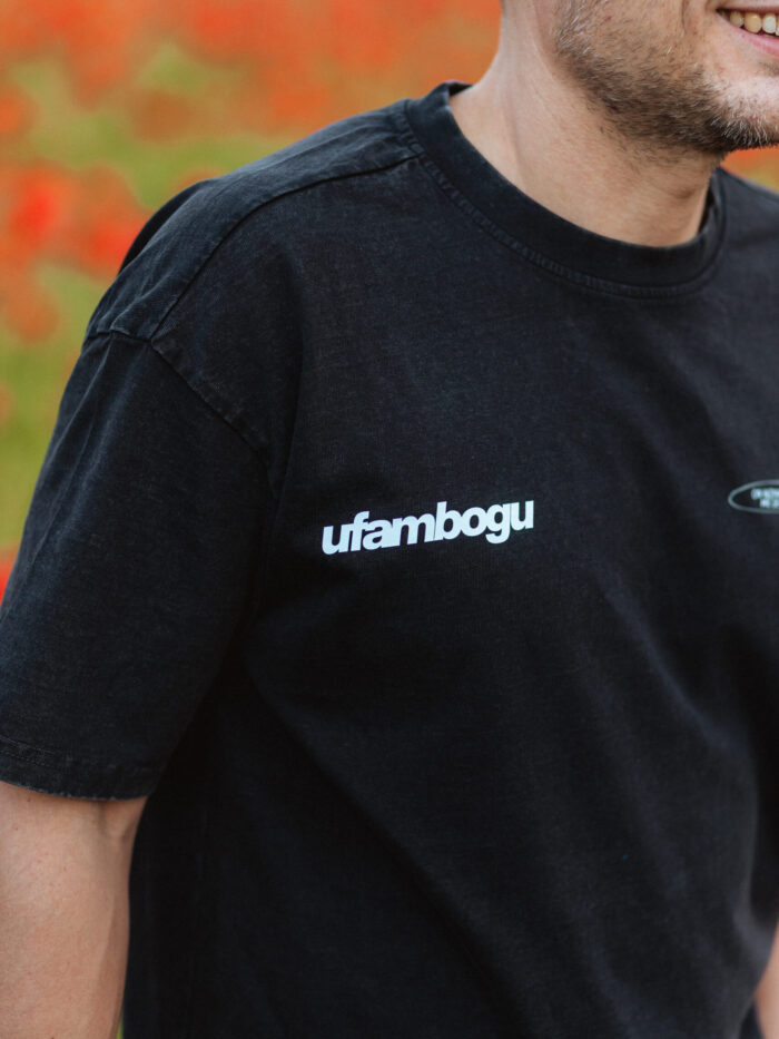 Koszulka chrześcijańska oversize WASHED | Ufam Bogu
