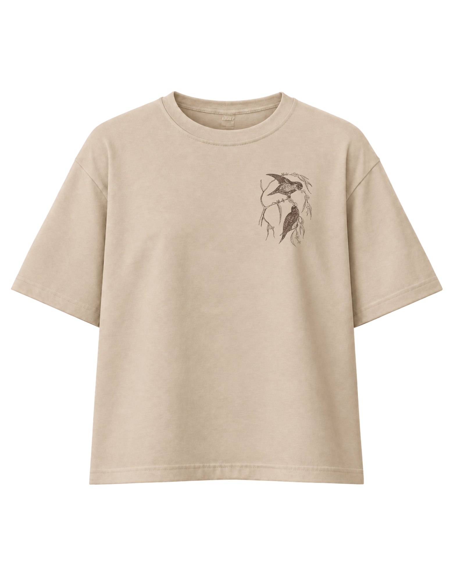 Ptaszki brązowe | T-Shirt chrześcijański boxy damski - obrazek 2