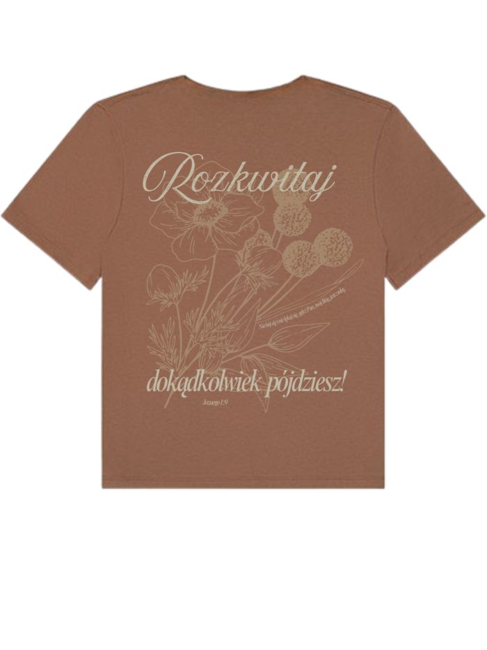 Rozkwitaj | T-Shirt chrześcijański boxy damski