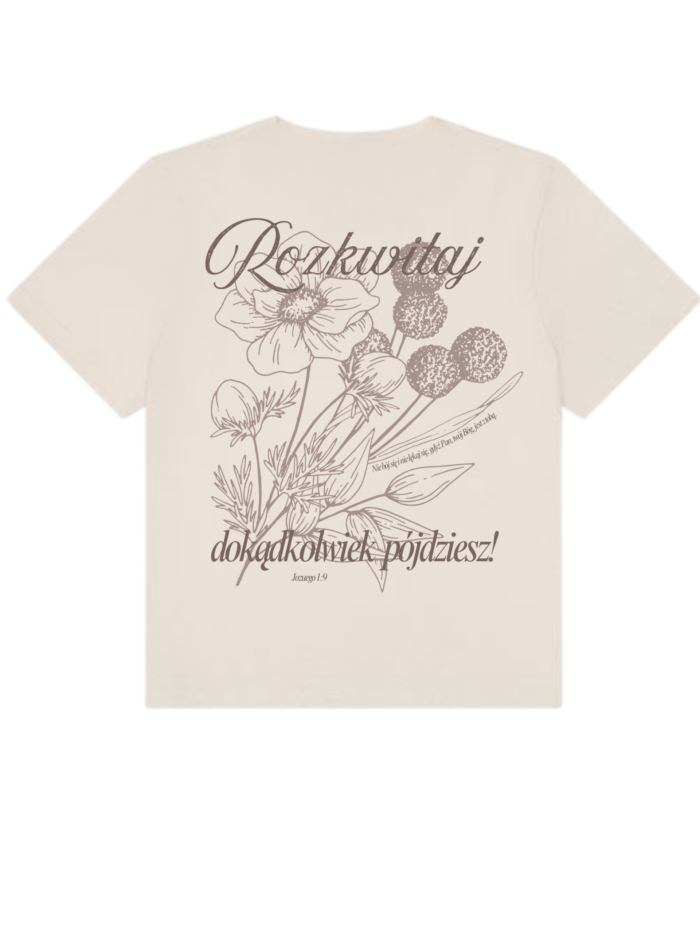 Rozkwitaj | T-Shirt chrześcijański boxy damski