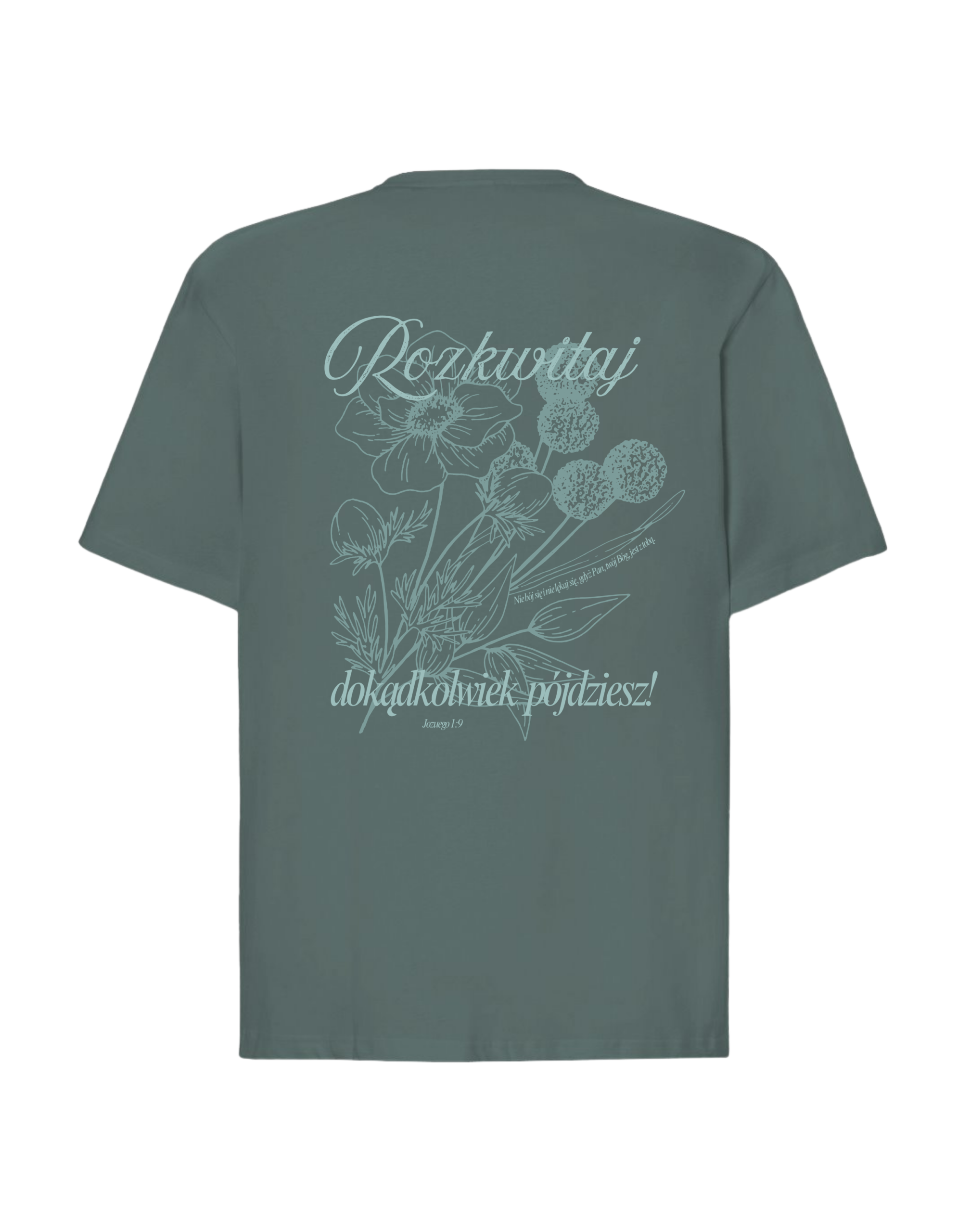 T-Shirt chrześcijański Oversize | Rozkwitaj - obrazek 7