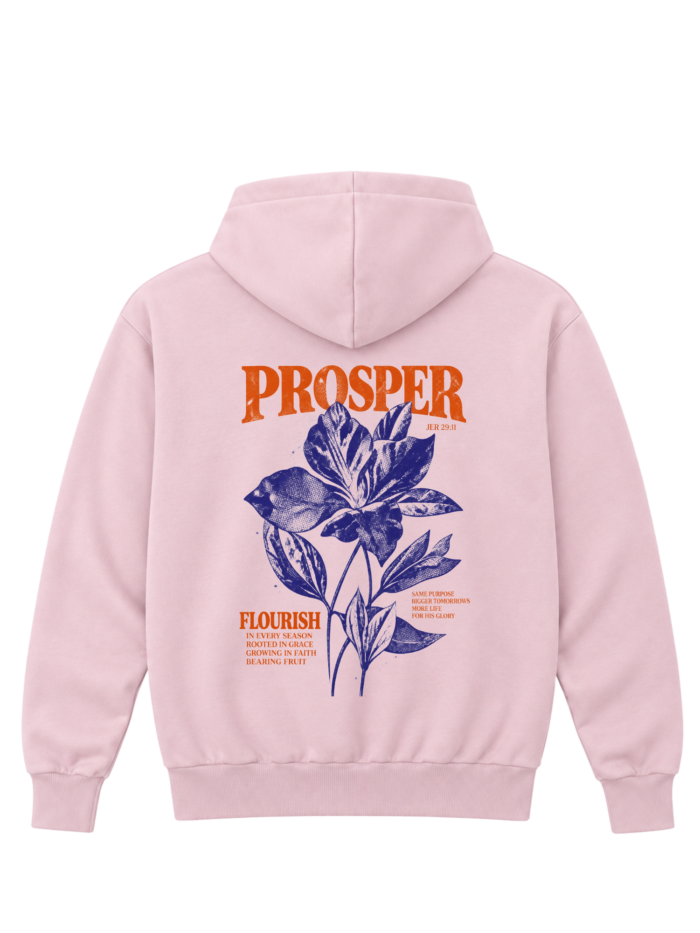 Bluza chrześcijańska oversize | Prosper | Pudrowy róż