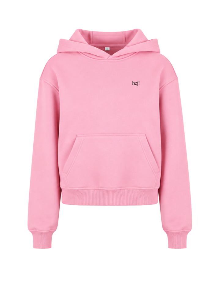 Bluza oversize chrześcijańska | damska I Hej! Są marzenia do spełnienia| róż