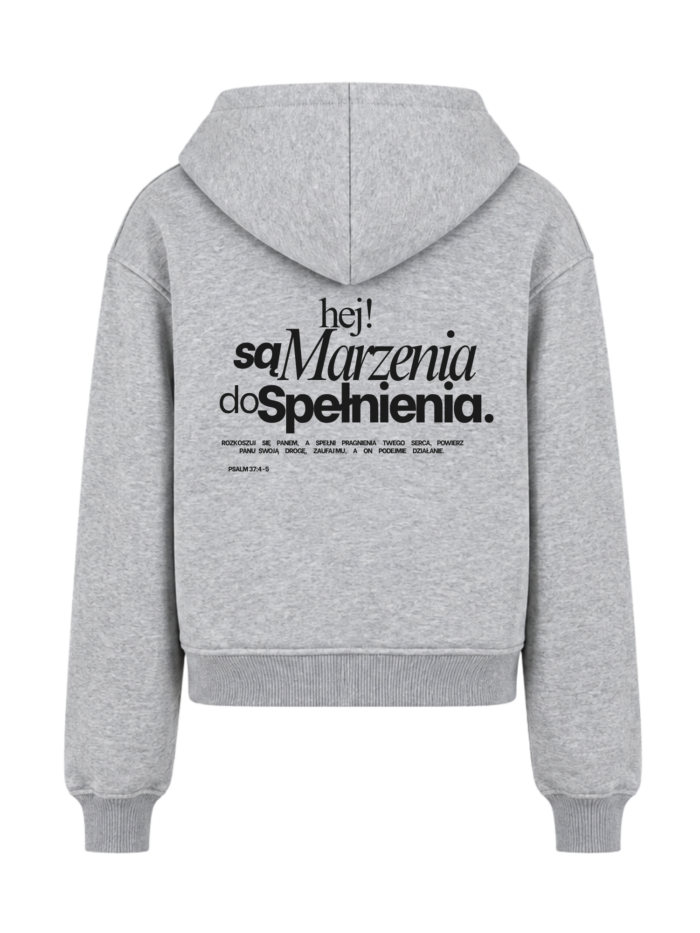 Bluza oversize chrześcijańska | damska I Hej! Są marzenia do spełnienia.