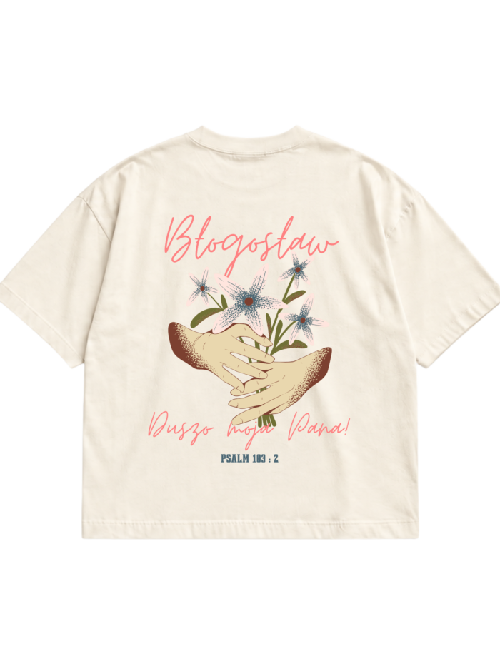 Błogosłąw duszo moja Pana | T-Shirt chrześcijański boxy damski