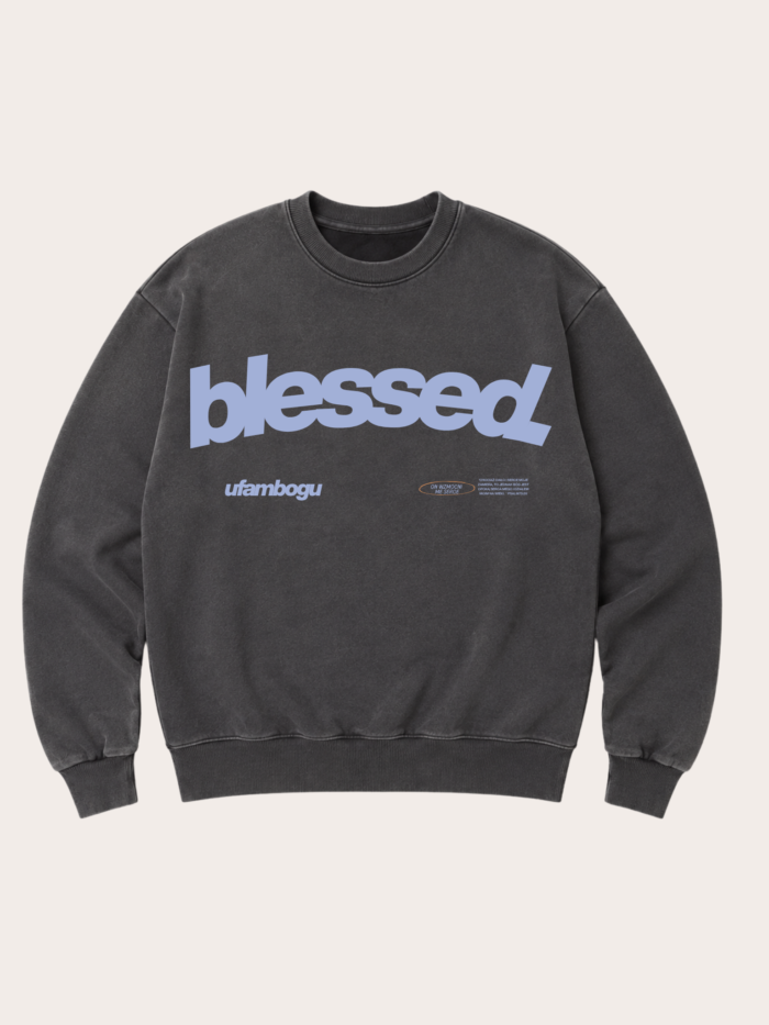 Bluza Chrześcijańska washed- BLESSED