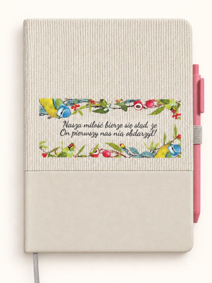 Notes z wersetem + długopis